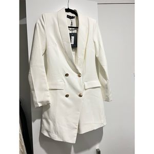 New with Tags White blazer dress